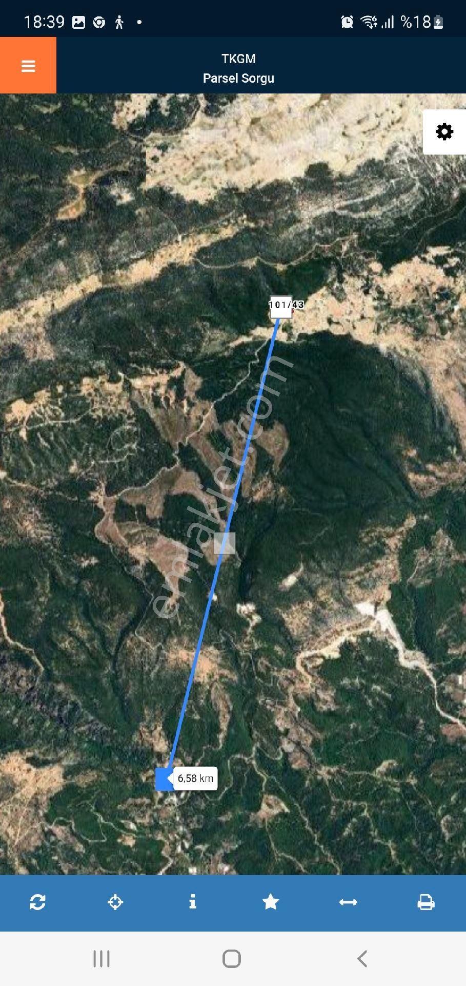 2b Antalya Kaş Gürsuda 459 M2 Arazı - Görsel 3