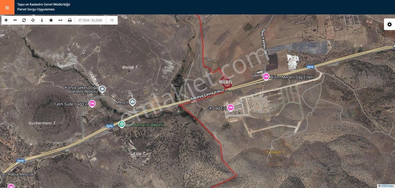 🚜 Seydişehir Antalya Yolu Üzerinde 6.000 M² Ruhsat Almaya Uygun Satılık Tarla - Görsel 5