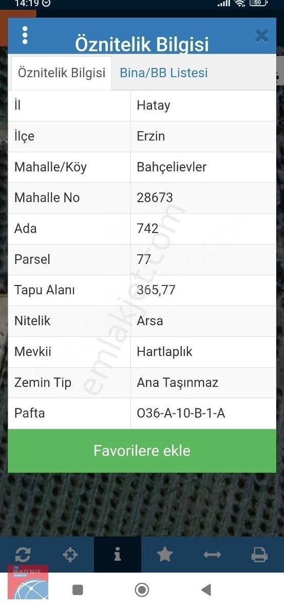 Realty Blue Başkent'ten Satılık İmarlı İfrazlı Arsa