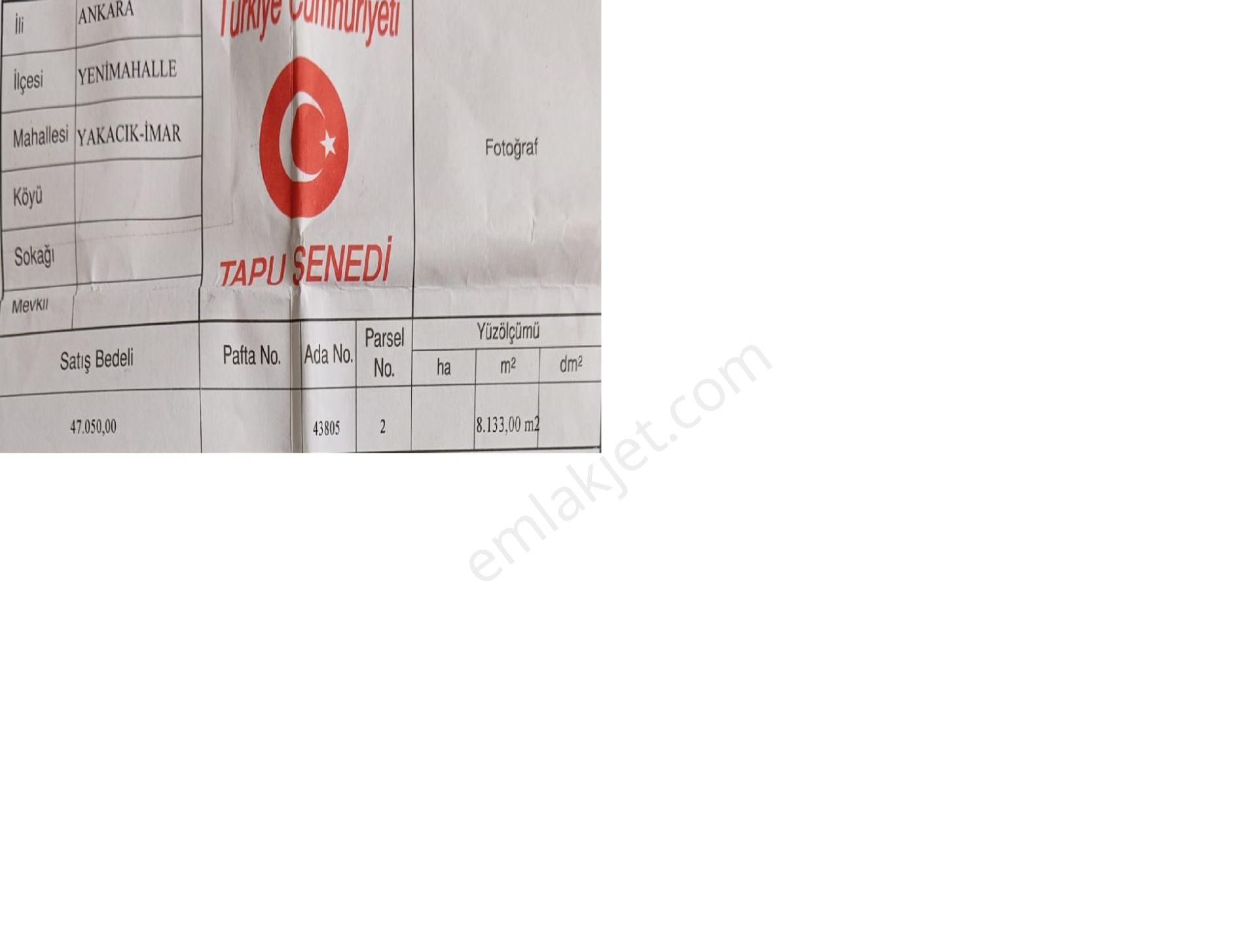 Yenimahalle Kuzey Yıldızı 8 Katlı 3+1 Daire Getirili Konut İmarlı Satılık Arsa - Görsel 7