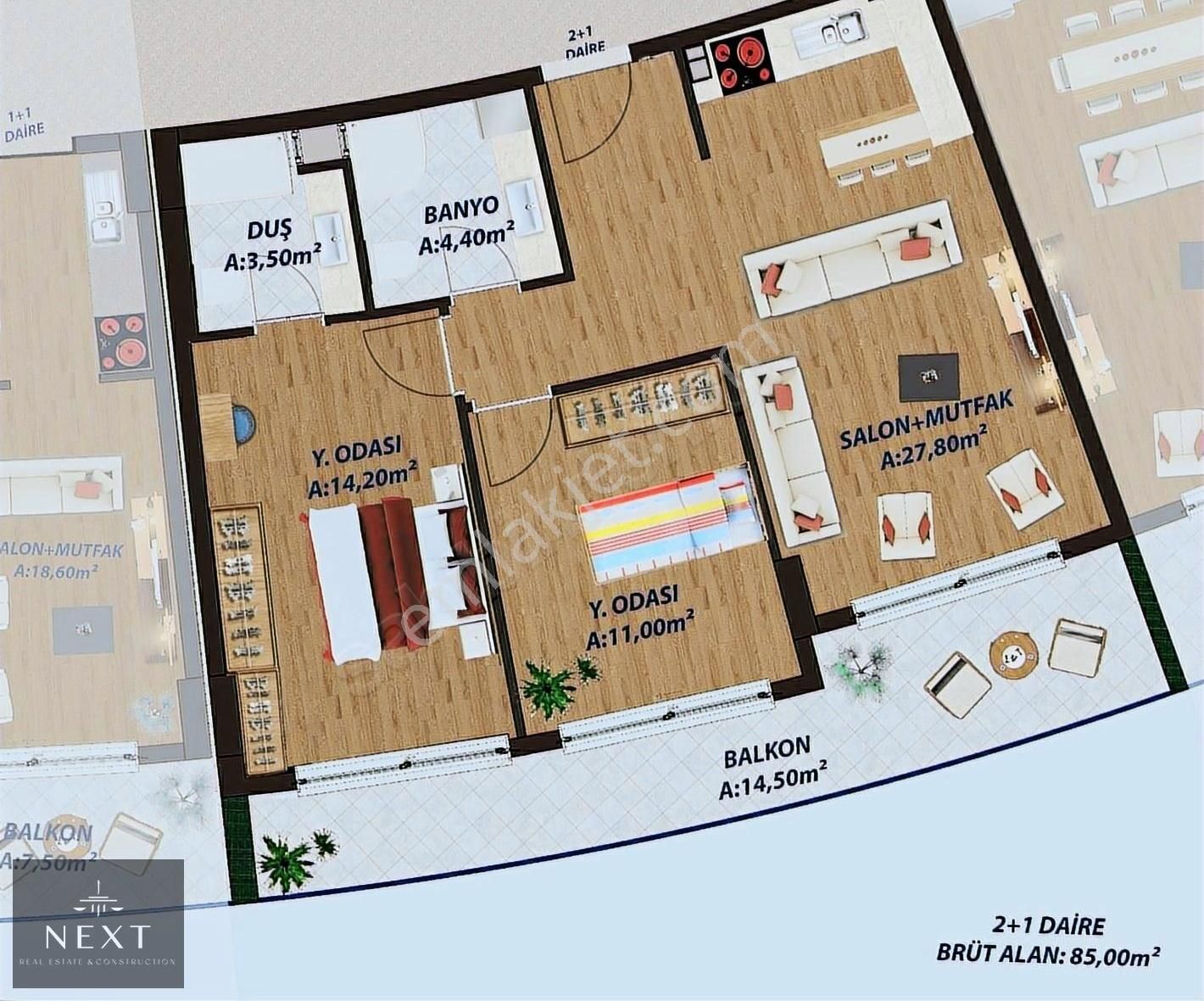 Atlantis Projesinde Deniz Manzaralı Daireler - Görsel 3