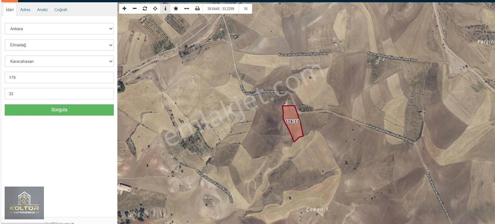 Elmadağ Karacahasan'da Tek Tapu 13.818 M2 Satılık Arsa
