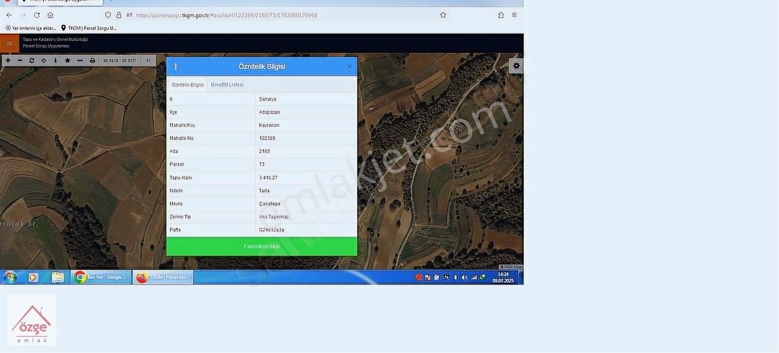 Özge Emlaktan Satılık Kayrancık Tapusu Tarla