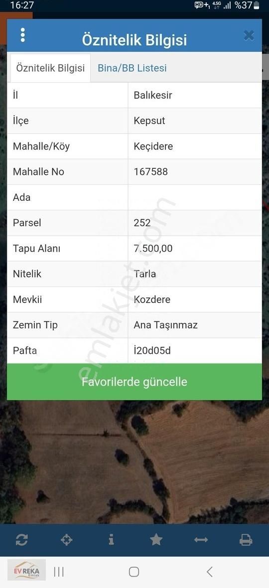 7500 M2 Kadastral Yolu Var, Suyu Var, Yerleşim Yerine Yakın