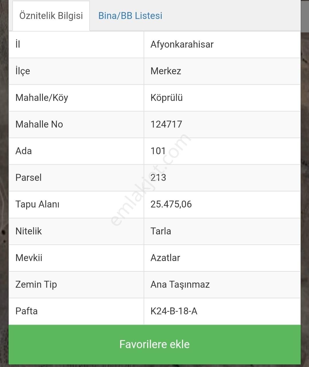 Afyon Köprülü Köyünde Satılık Tarla - Görsel 3