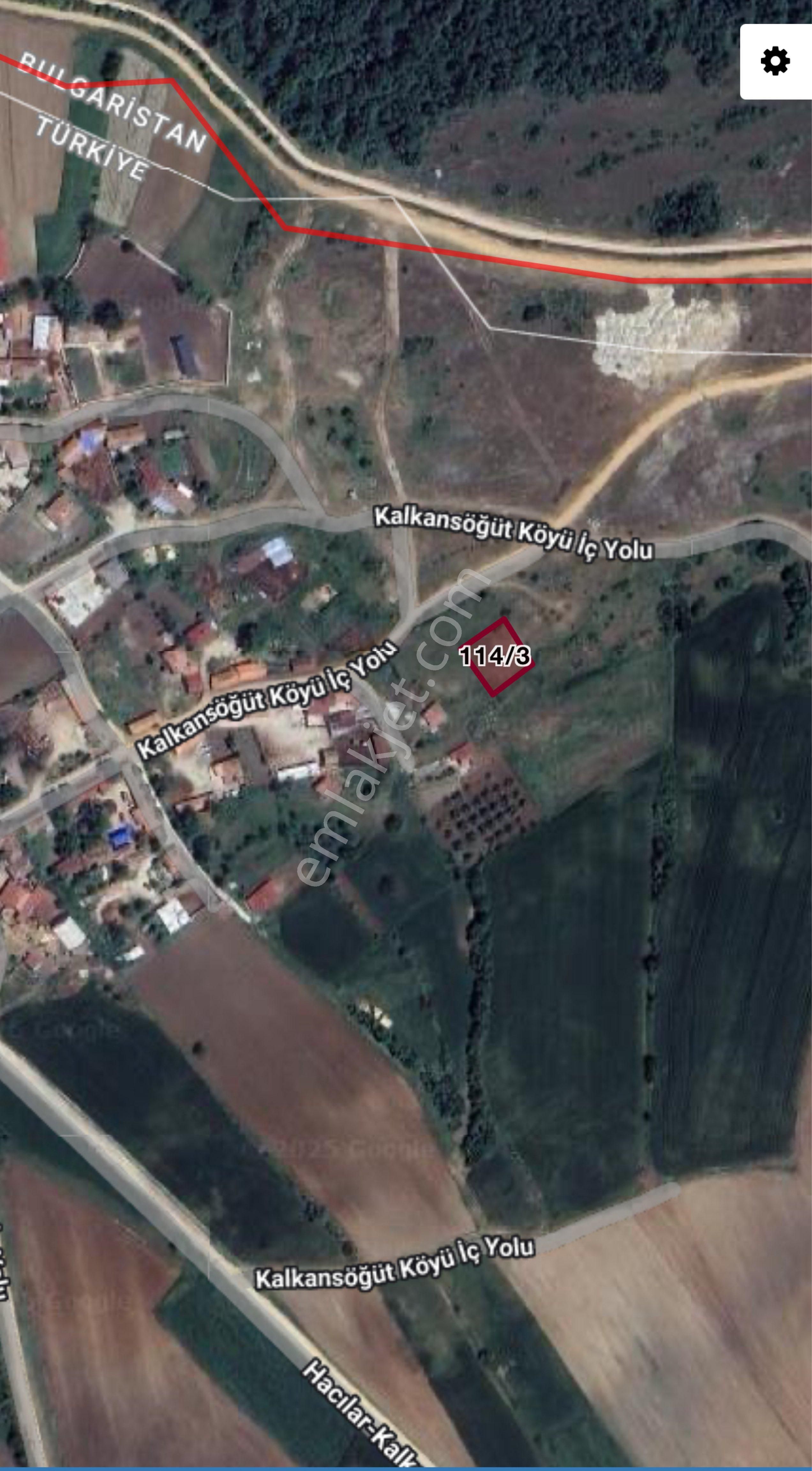 Edirne Lalapaşa Kalkansöğüt Satılık 608m2 Arsa