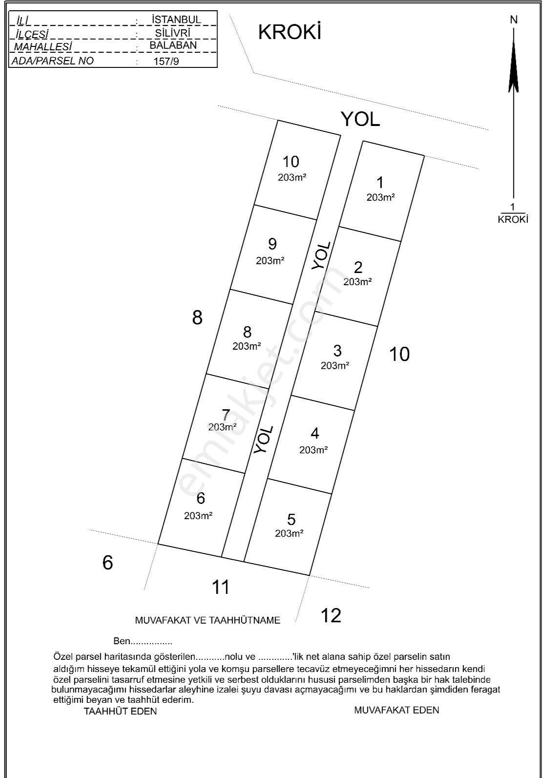 Silivri Balabanda 203 Metre Parseller - Görsel 3