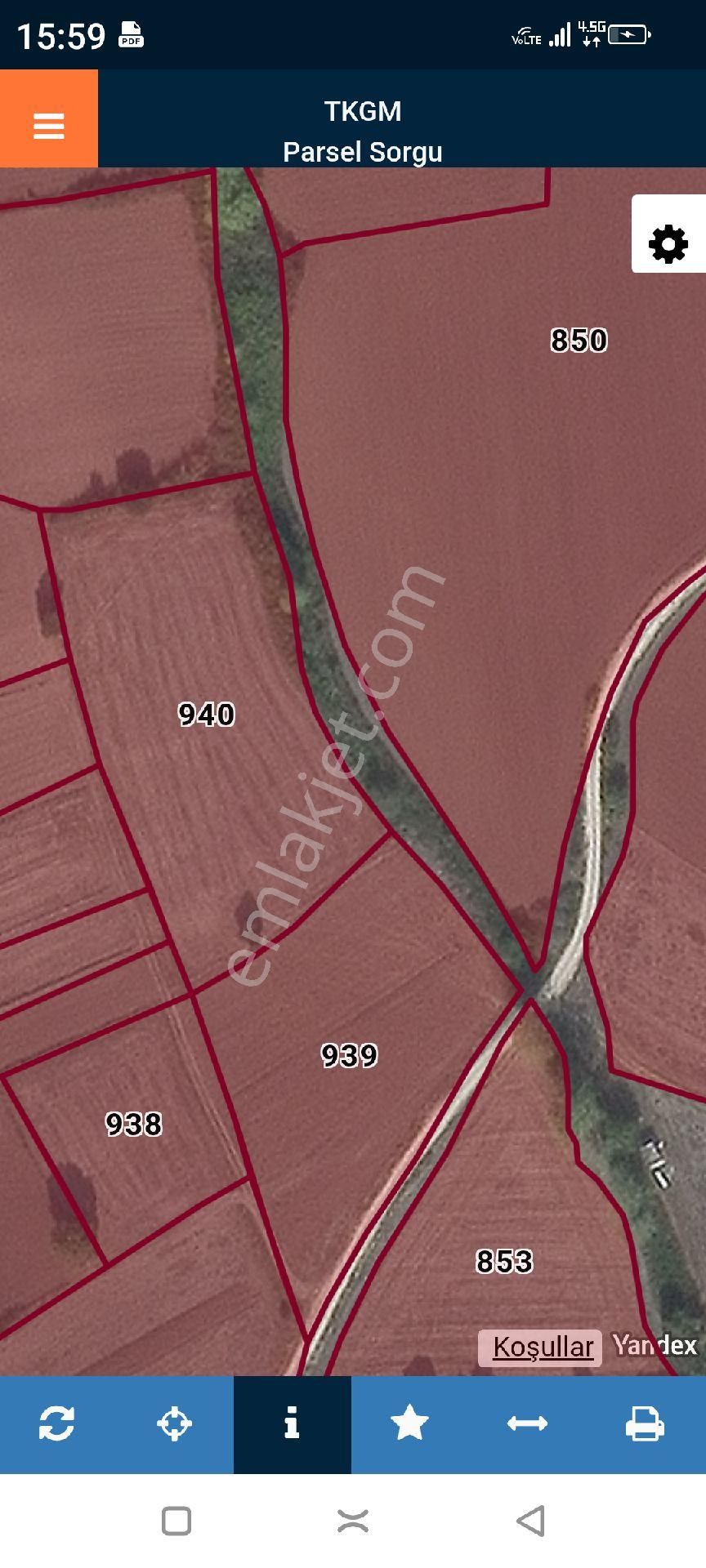 Bursa Nilüfer Çaylı Mahallesi Satılık 5.650 Mt Tarla - Görsel 2