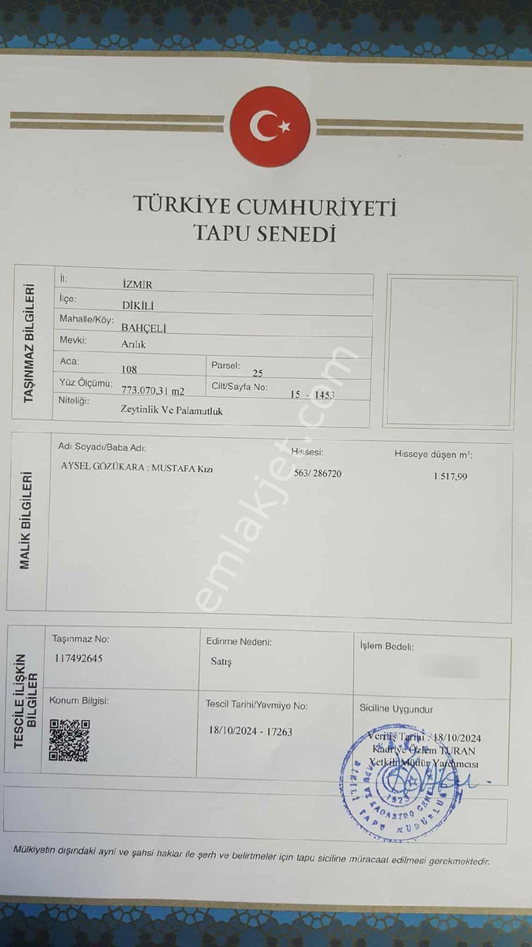 Ays Den Bahçelide Satılık Tarla - Görsel 5