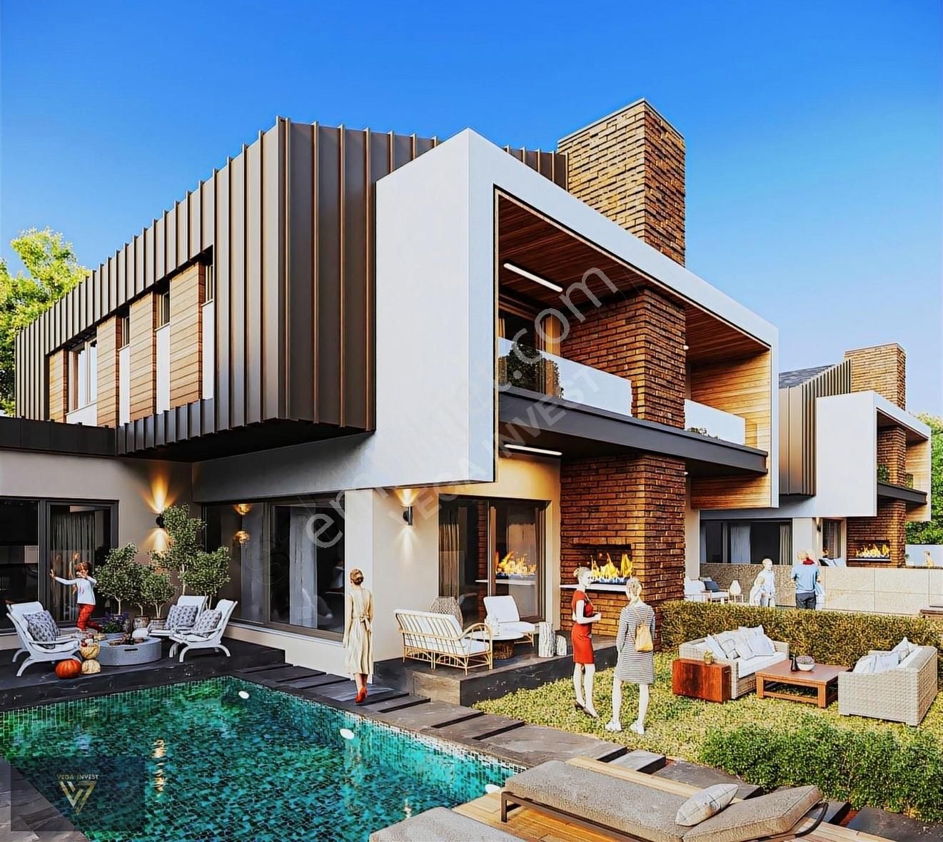 Döşemealtın'da Müstakil Havuzlu Köşe Villa | Vega Invest | - Görsel 2