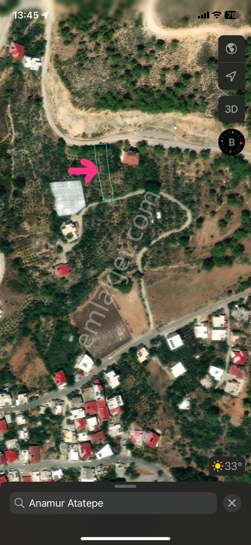 Anchor Gayrimenkul'den Şehir Merkezin'de Satılık Deniz Manzaralı Tarla