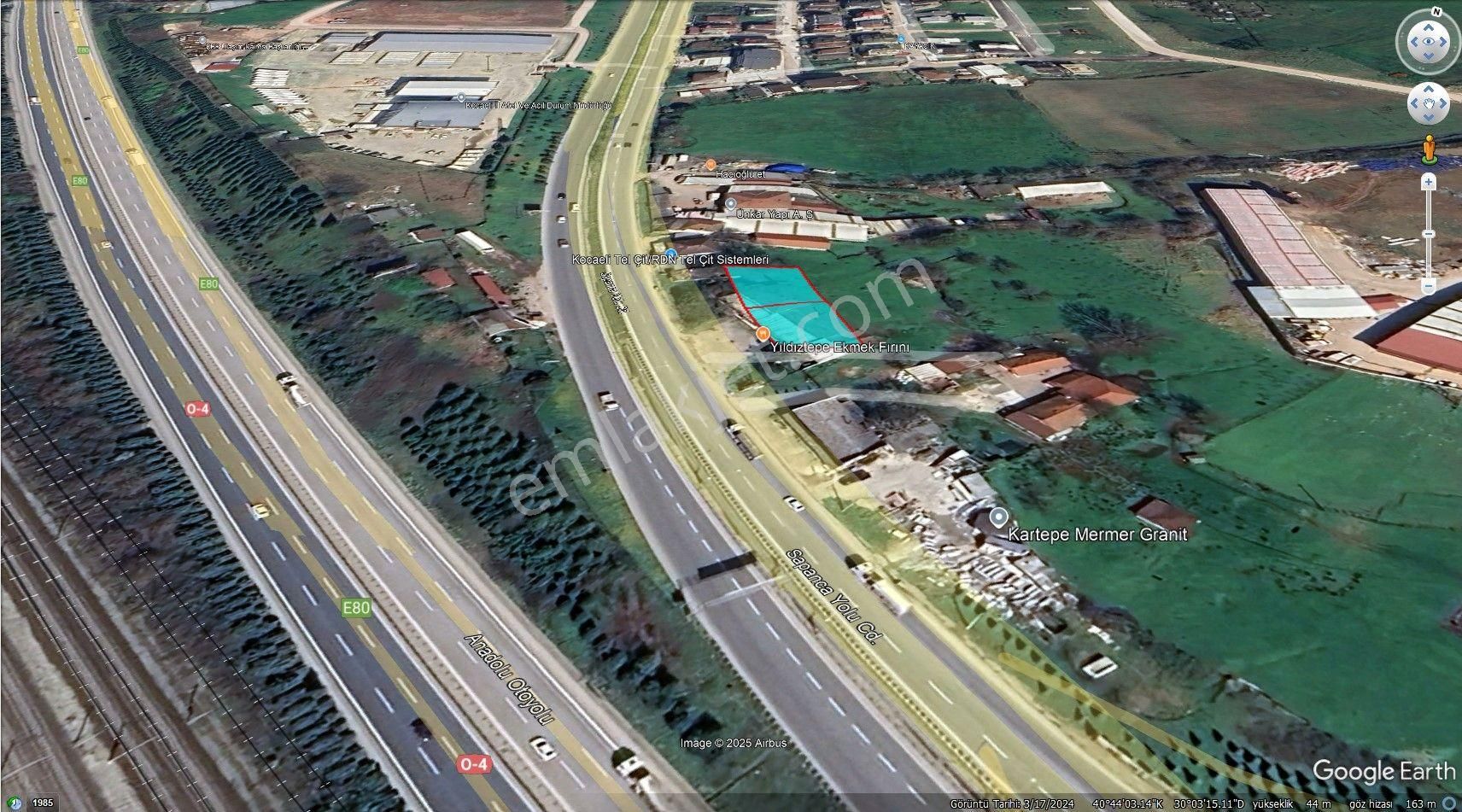 Kartepe Emekevler Sapanca Yolunda 880 M2 Arsa - Görsel 3