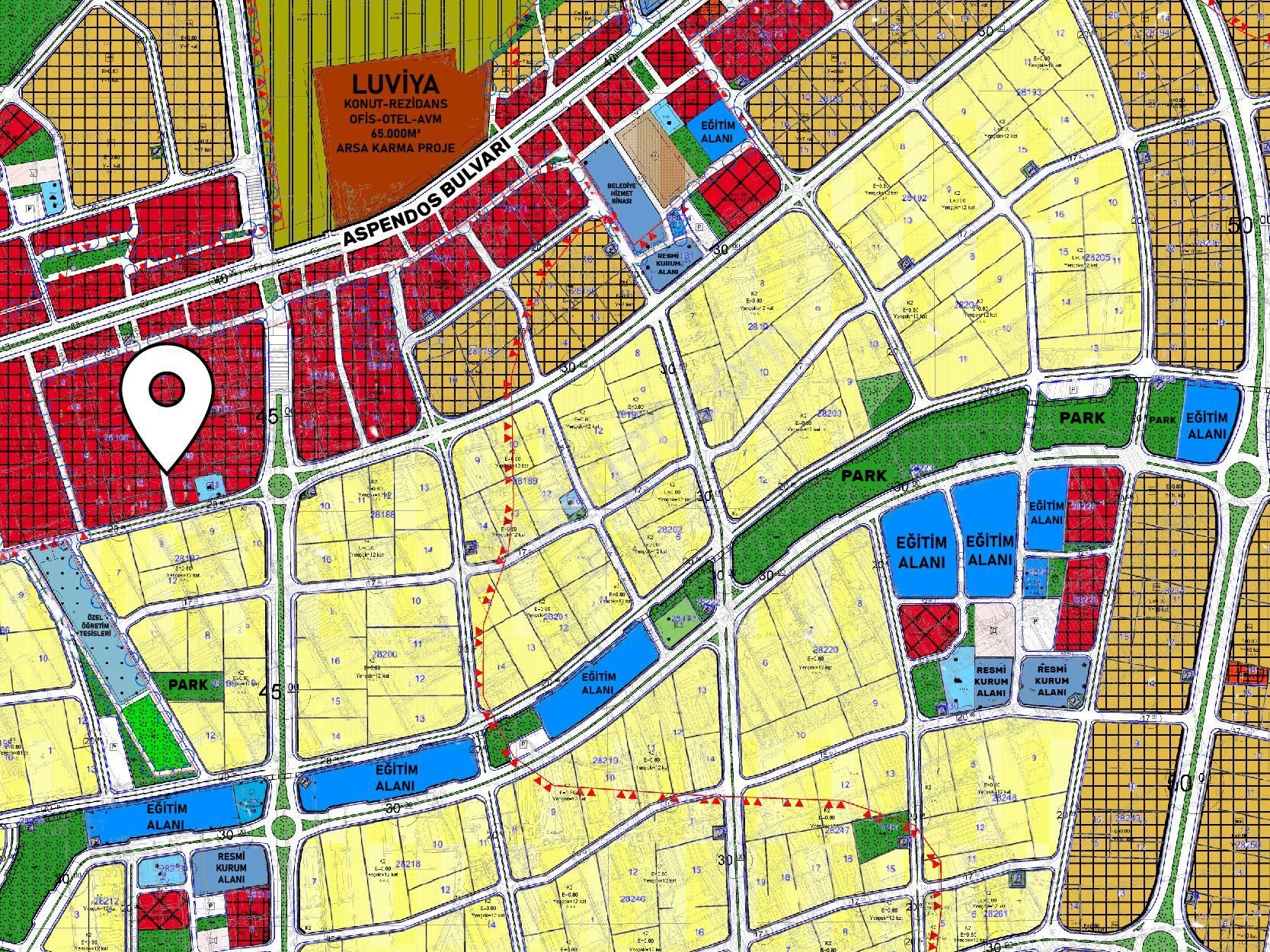 Hüseyin Oğuz'dan İmarlı Net 1010m² Ticari Arsa