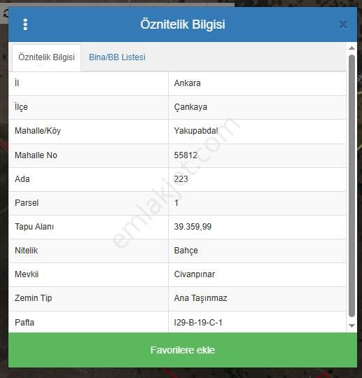 Çankaya Yakupabdal' Da Hobi Bahçesi Olabilicek Fırsat Bahçe