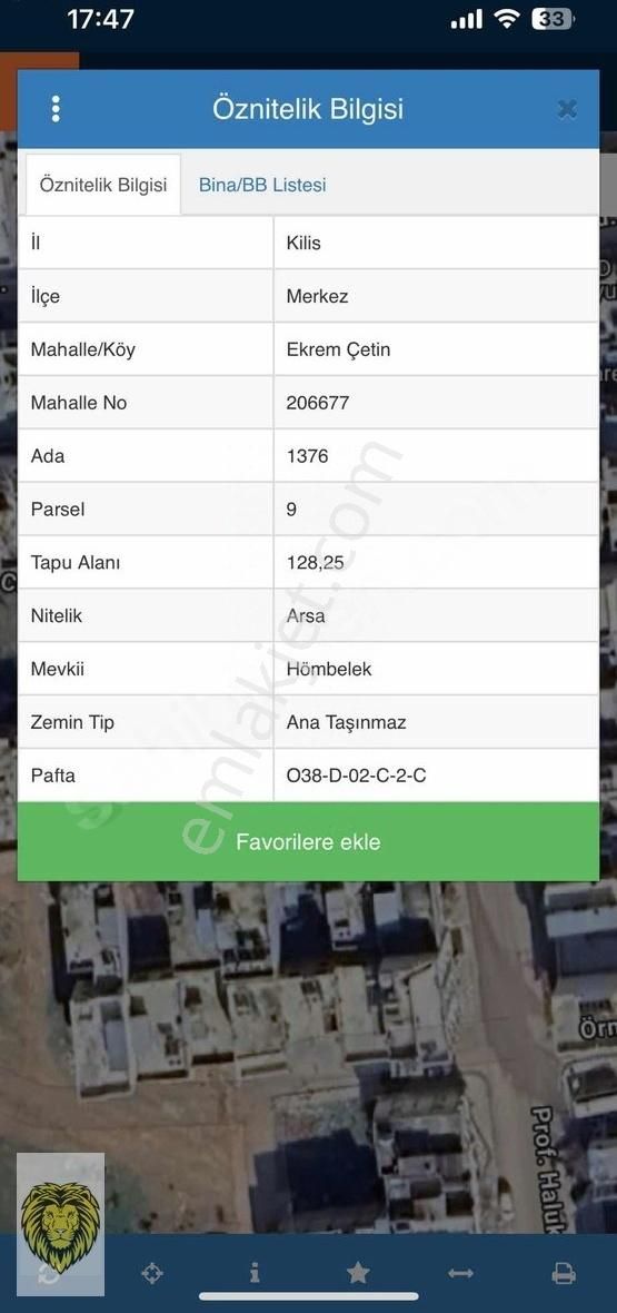 Ekrem Çetin Mahallesinde 128 Metre Satılık Arsa