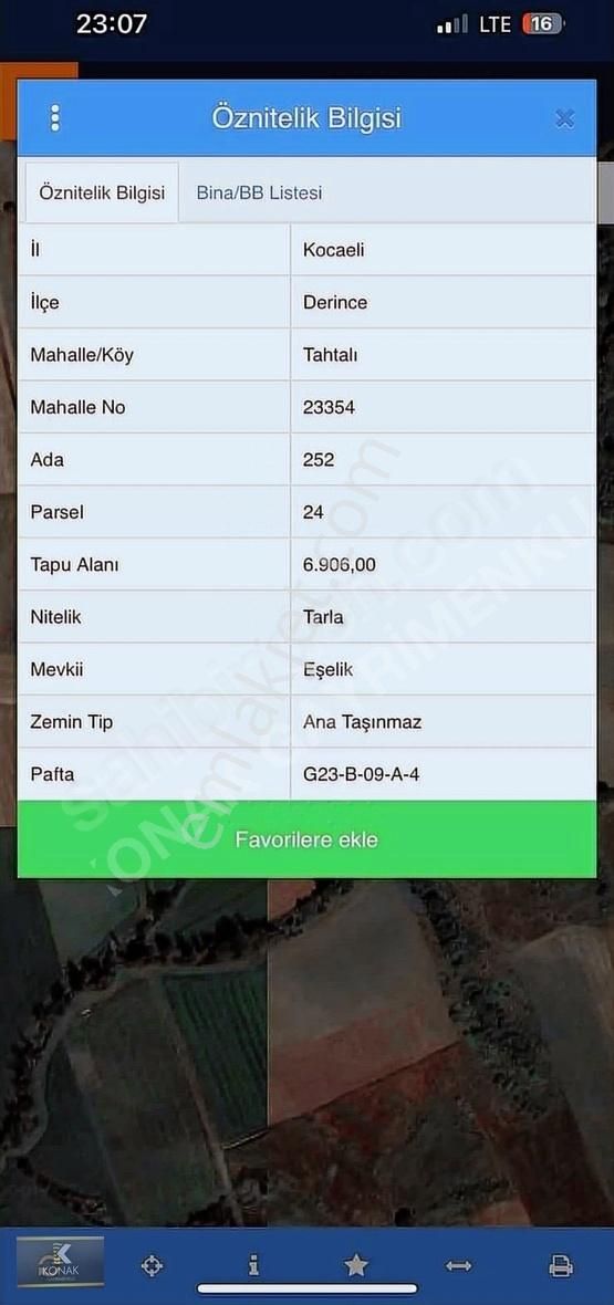 Çok Acilll Tahtalı Köyü 7 Dönüm