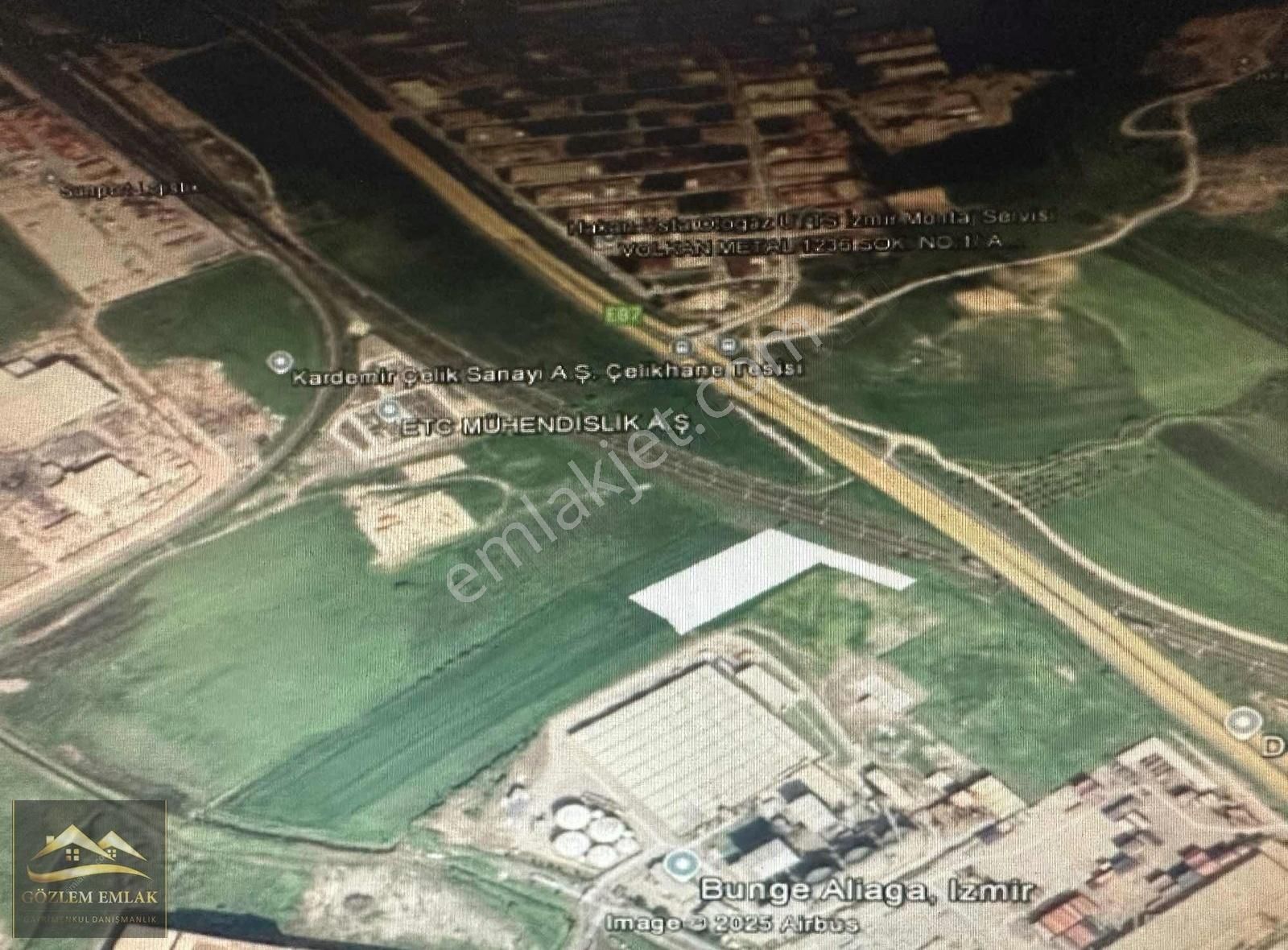 Aliağa Sanayi Karşısı 10 Dönüm Kiralık Depo & Antrepo