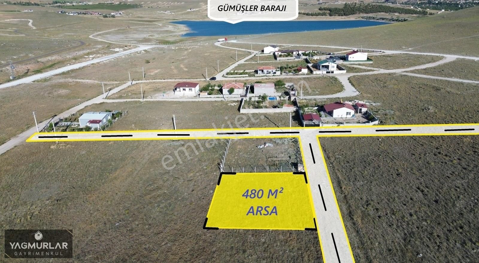 Yağmurlar'dan Bölgenin En Uygunu 480m² Baraj Yakını Satılık Arsa