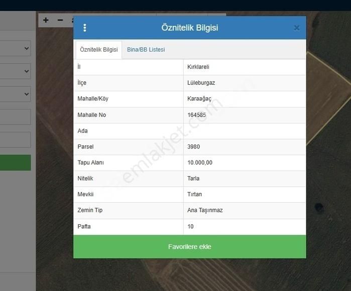 Karaağaç'ta Müstakil Tapulu 10.000 M2 Satılık Yatırımlık Tarla!!