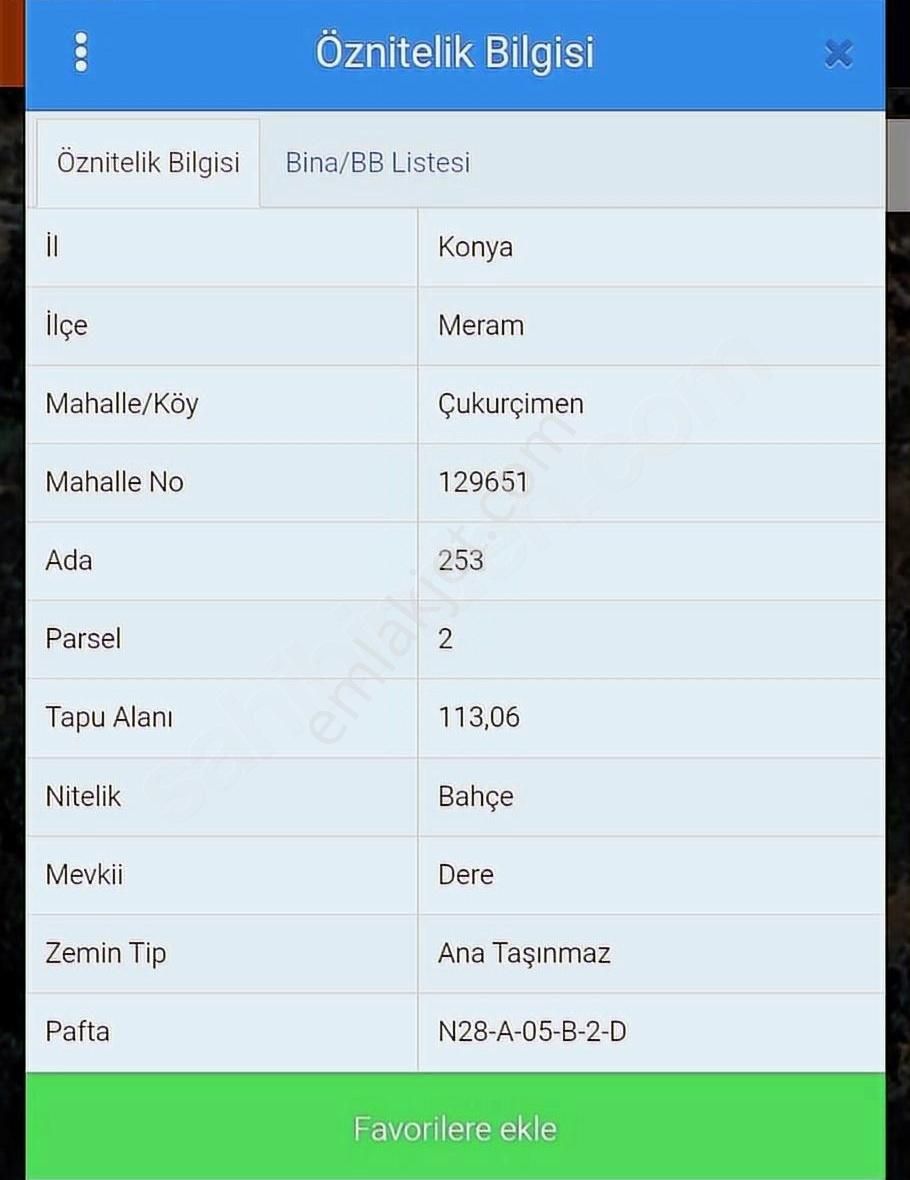 Çukurçimende Satılık Toprak Yatırımı