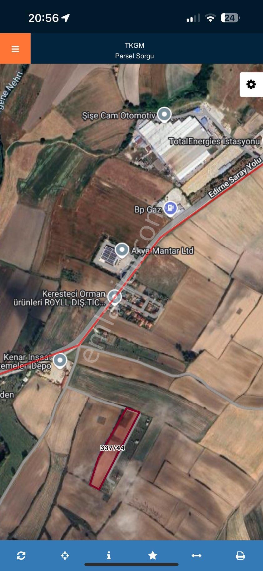 İmar İçinde 570 M2 Etrafı Çevirli Elektrik Suyu Hazır