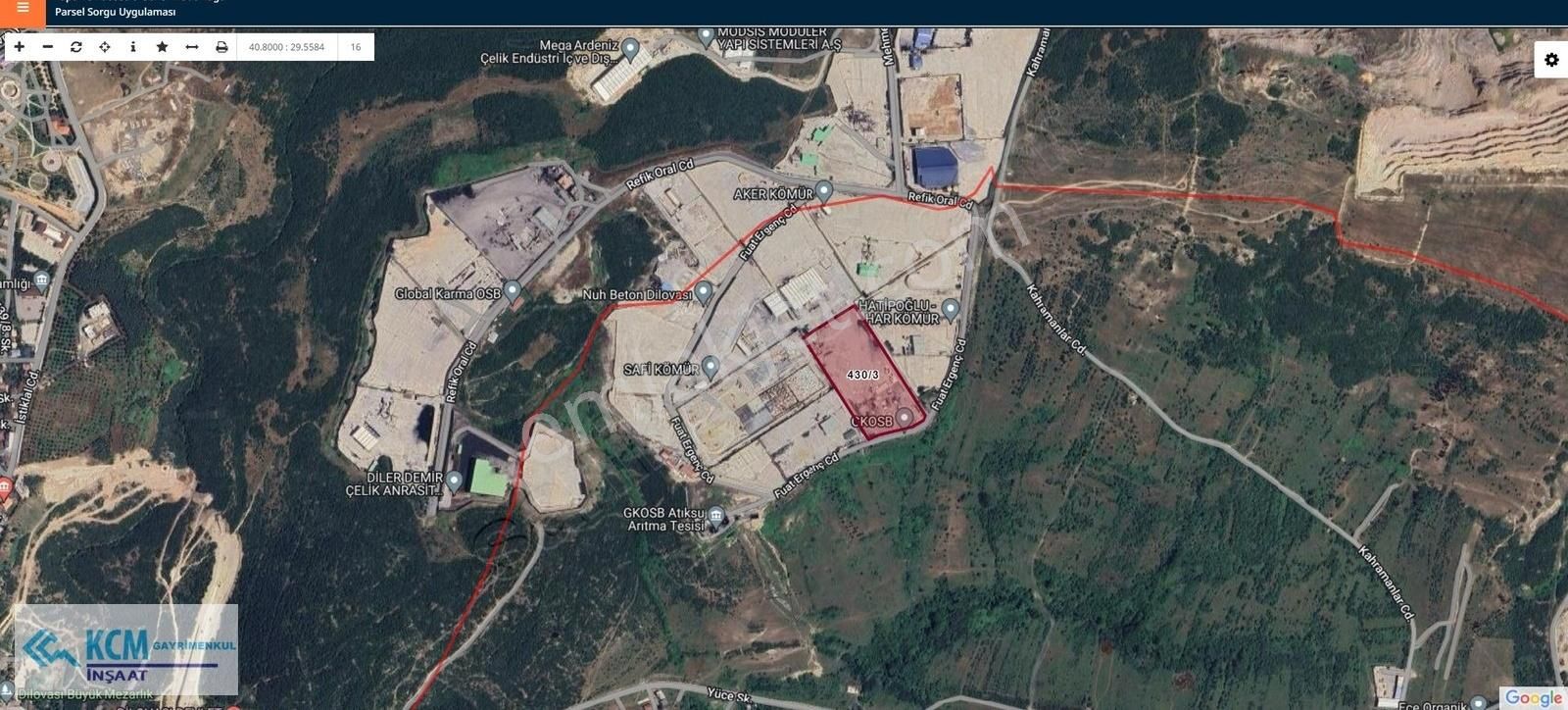 Dilovası Global Karma Osb De Satılık 30.000 M2 Sanayi Arsası - Görsel 6