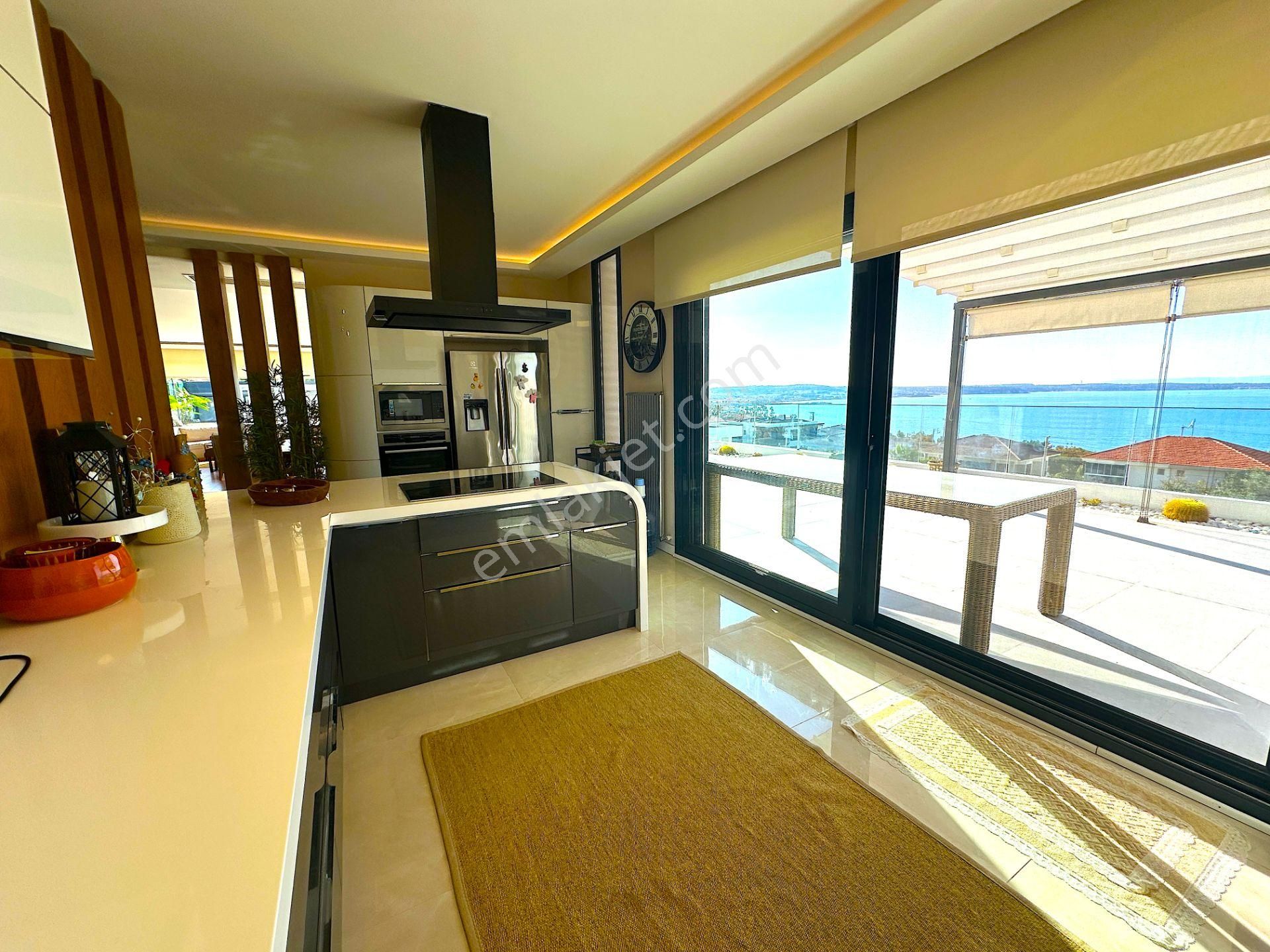 Çesme Çiftlikköy 1500 M2 Arazi Üzerinde Full Deniz Manzaralı Satılık Ultra Lüks Tripleks Malikane - Görsel 12