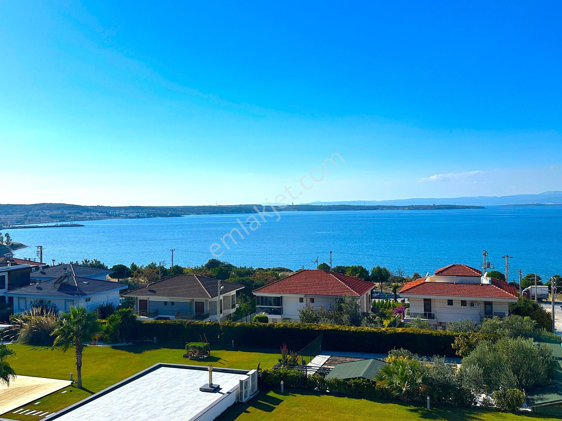 Çesme Çiftlikköy 1500 M2 Arazi Üzerinde Full Deniz Manzaralı Satılık Ultra Lüks Tripleks Malikane - Görsel 19