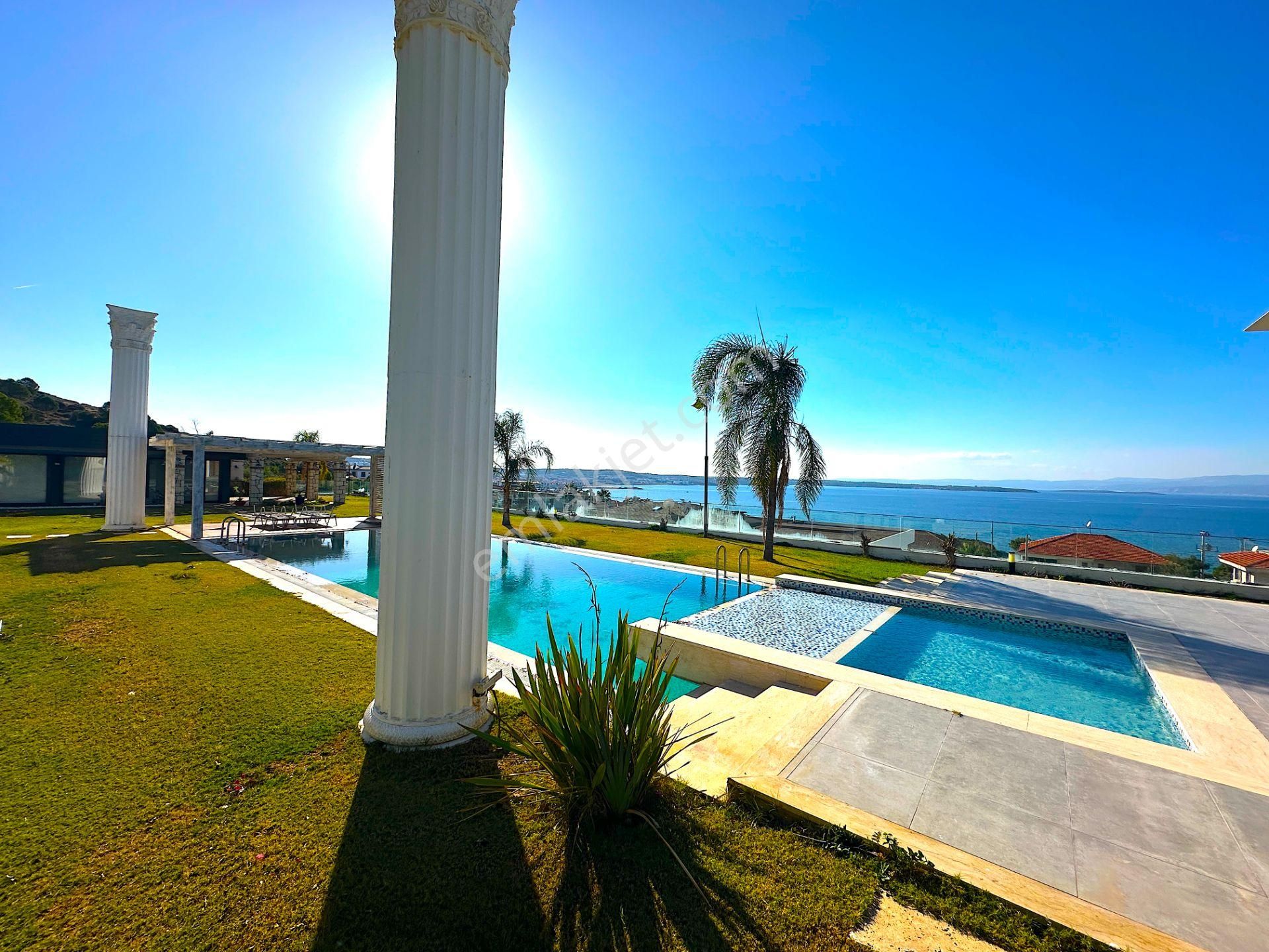 Çesme Çiftlikköy 1500 M2 Arazi Üzerinde Full Deniz Manzaralı Satılık Ultra Lüks Tripleks Malikane - Görsel 30