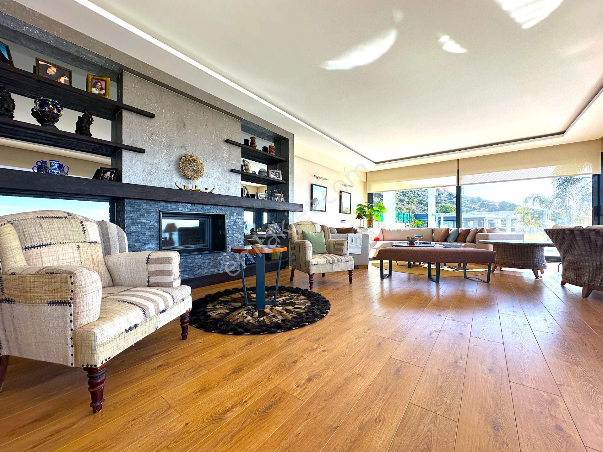 Çesme Çiftlikköy 1500 M2 Arazi Üzerinde Full Deniz Manzaralı Satılık Ultra Lüks Tripleks Malikane - Görsel 9