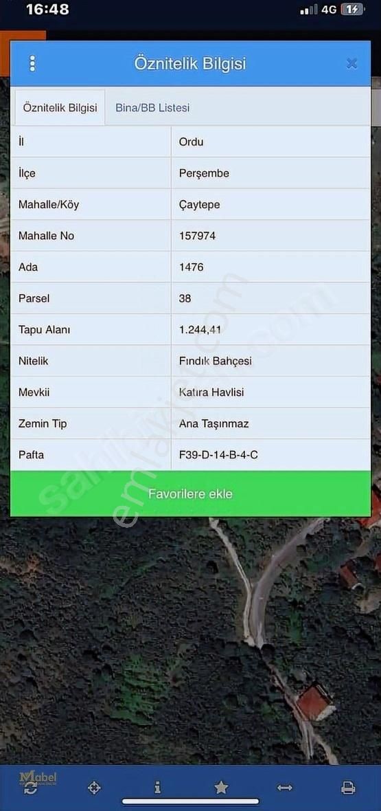 Mabelden Çaytepe Kavra Mevkisi Yasona Yakın Yatırımlık Acil Arsa - Görsel 10