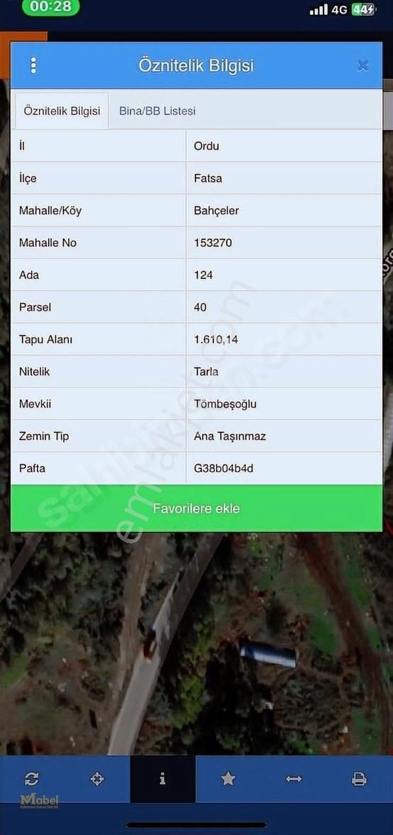 Ordu-fatsa Bahçeler Mah . Kömbeşoğlu Mevkisinde Kiralık Arsa - Görsel 12