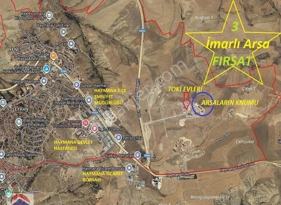 Küçük Bütçeye Uygun Yatırım Fırsatı! Haymana Kayabaşı'nda 422,0 M² Müstakil Villa İmarlı Arsa