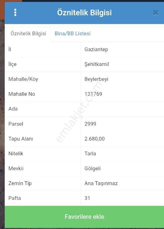 Beylerbeyin'de İmar Dibinde Satlık Arazi