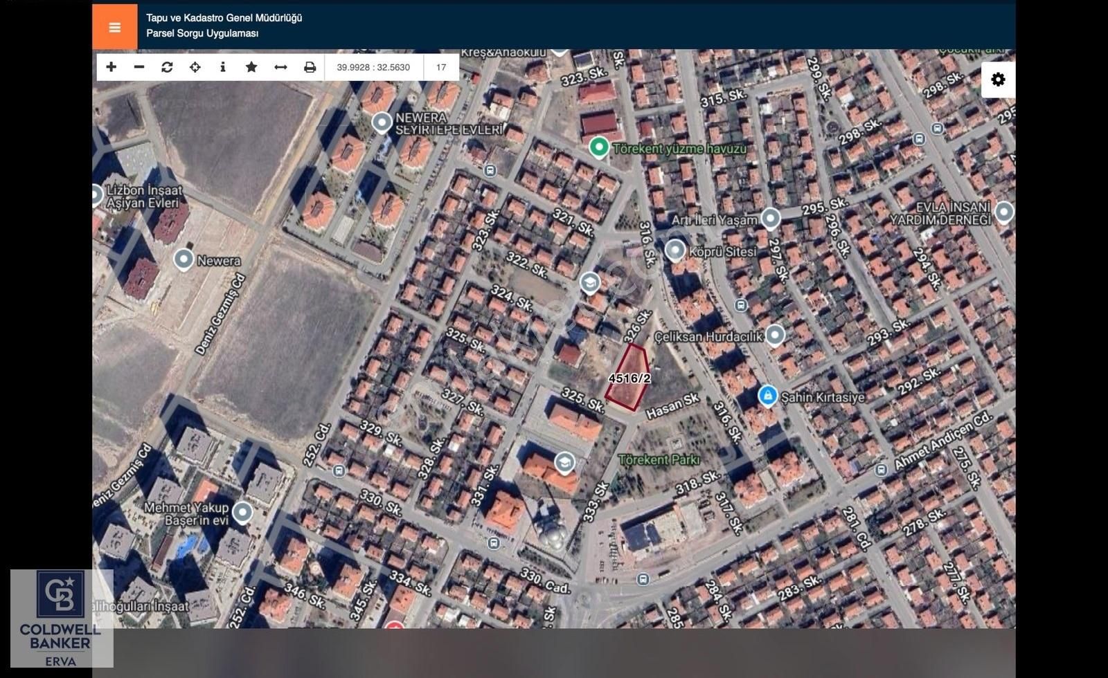 Cb Erva'dan Sincan Törekentte Satılık 1.731 M2 Arsa