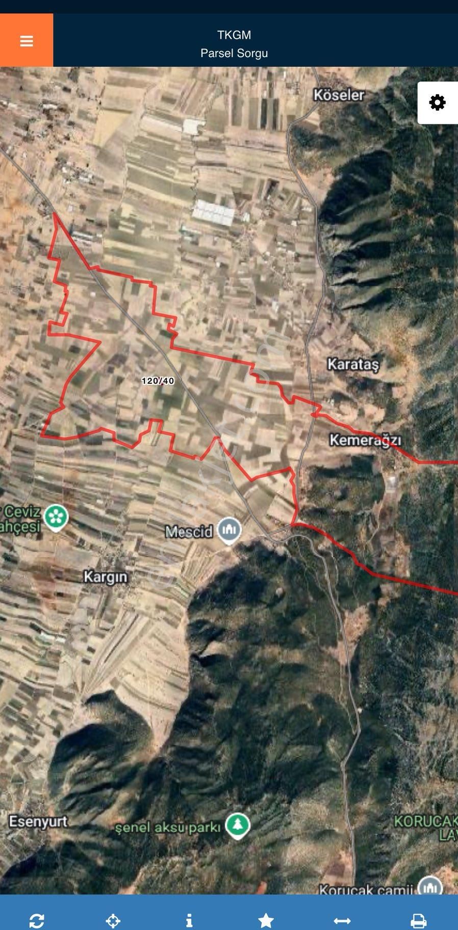 Korkuteli / Kemerağzı 4.114 M2 Satılık Tarla - Görsel 2