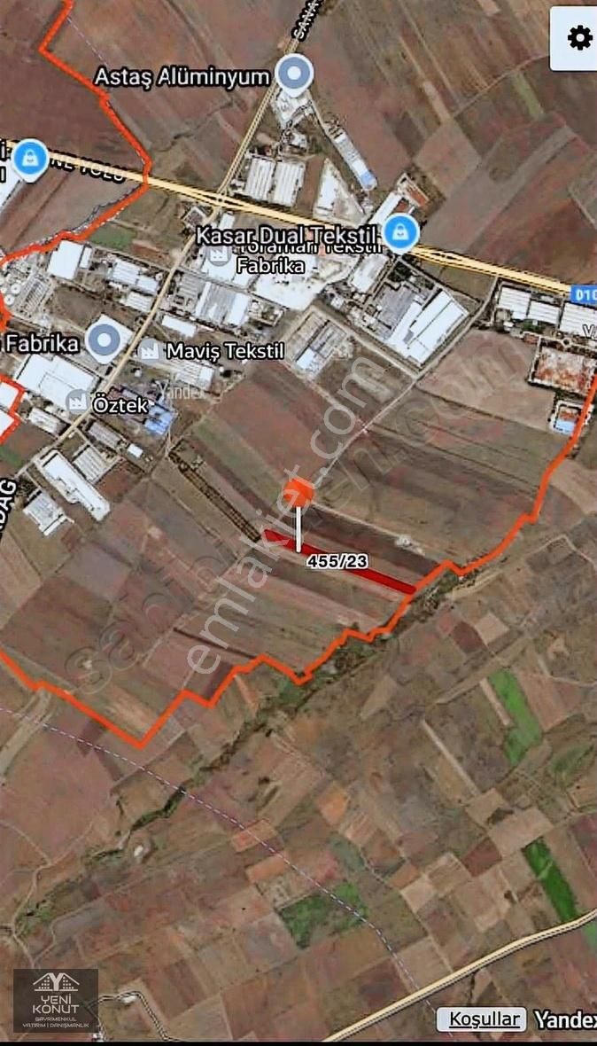 Tekirdağ Ergene Misinli Organize Sanayi Ye Komşu 13.514 M2 Tarla