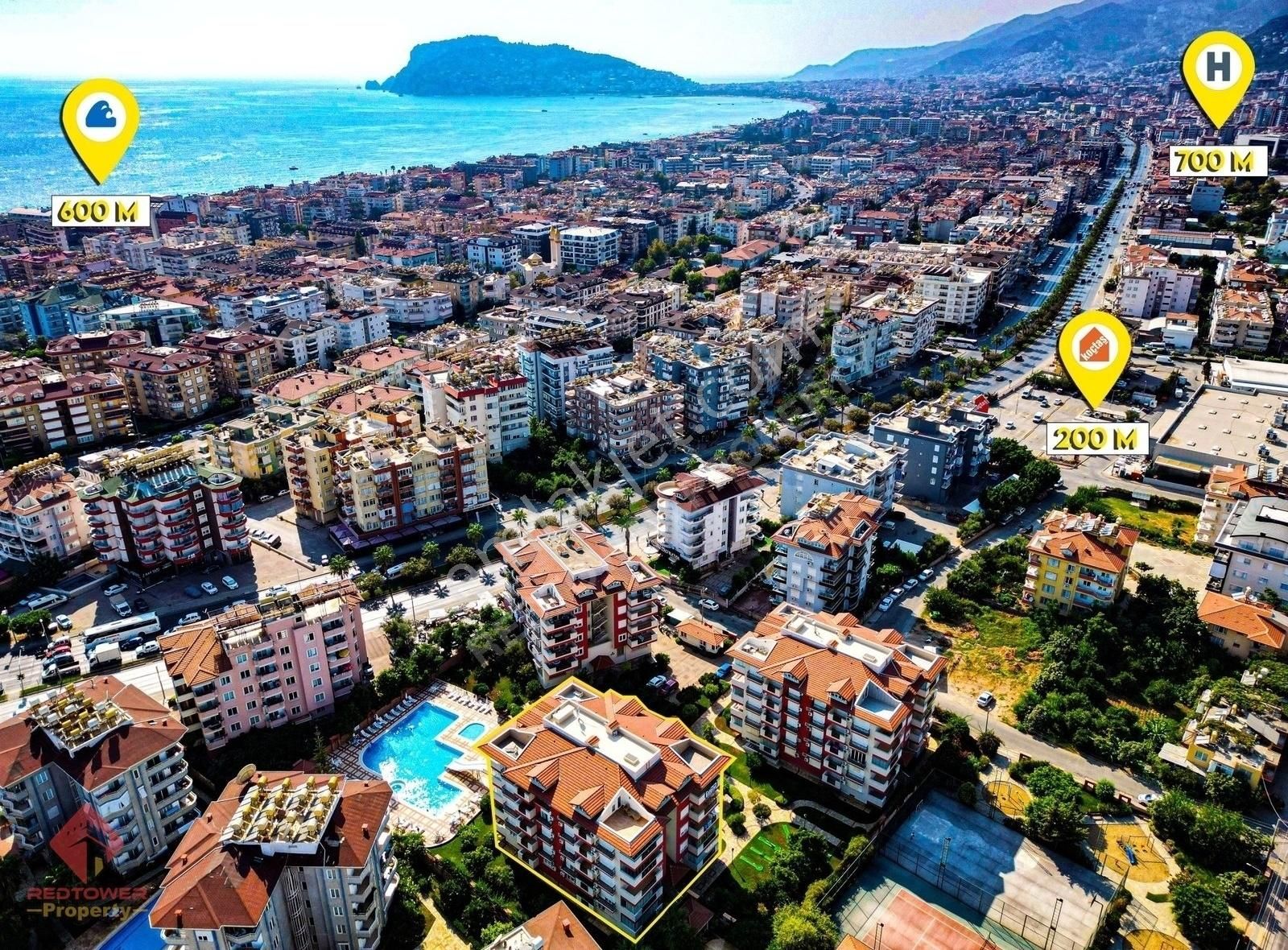 Tosmur'da Denize 600m Mesafede Eşyalı 2+1 Daire - Görsel 5