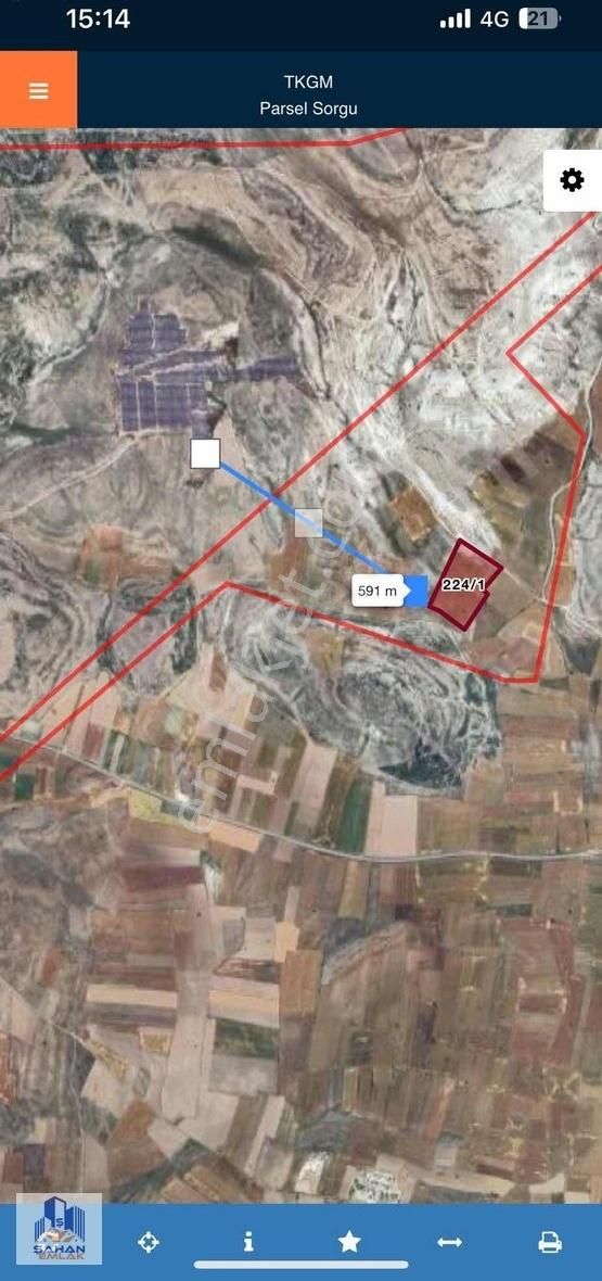 Şahan'dan Ağızören'de Ges Projesi Yakını Satılık Tarla
