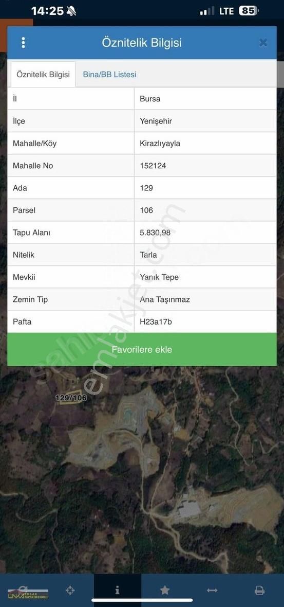 Yüzde 5 İmarlı Arsamız Satılıktır