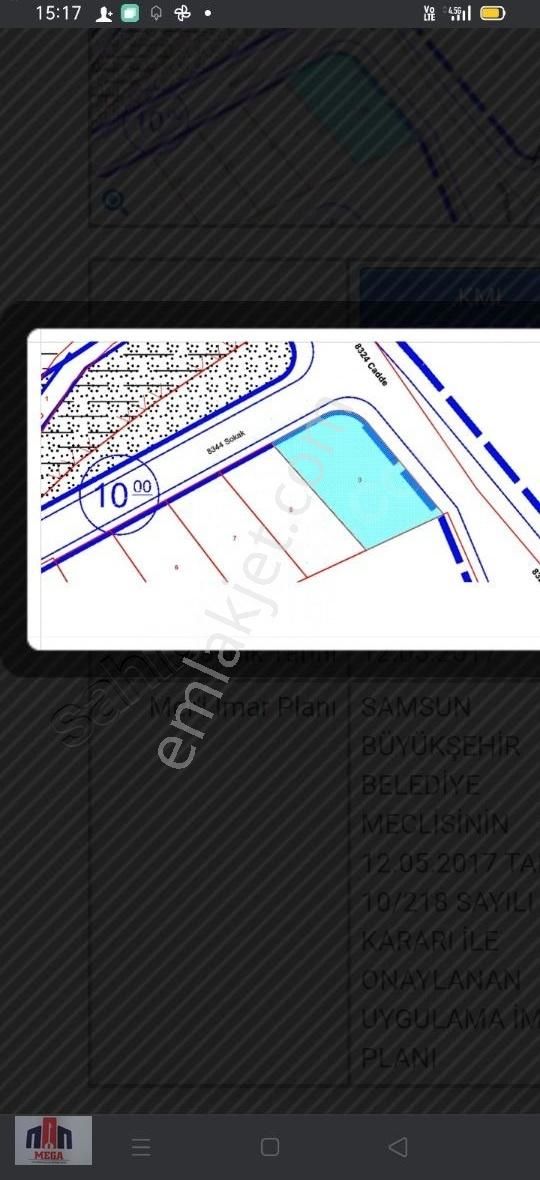 Mega Gayrimenkul'den 493,28 M2 Taflan Merkezde Satılık Arsa