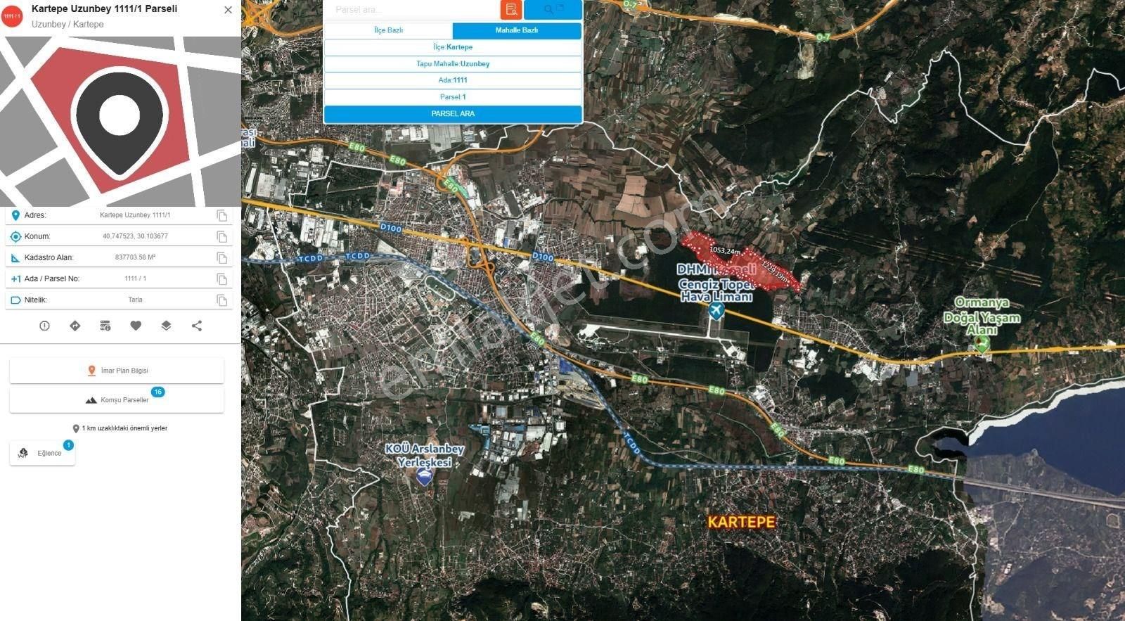 Altın Emlak'tan Kartepe Uzunbey İbrikdere Mevkii Satılık Tarla - Görsel 3