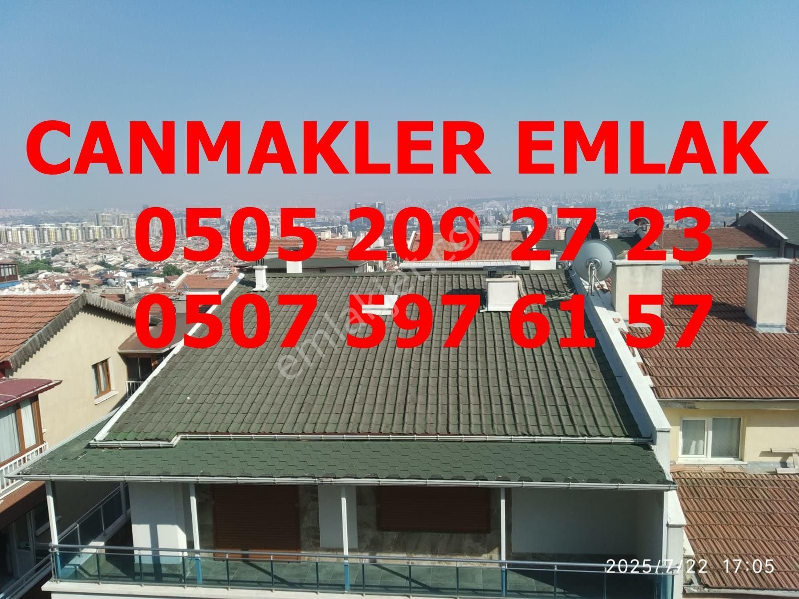 Yenimahalle Esentepe Mahallesi Manzaralı 5+1 50m2 Teraslı 3 Balkonlu Çift Mutfaklı Dubleks