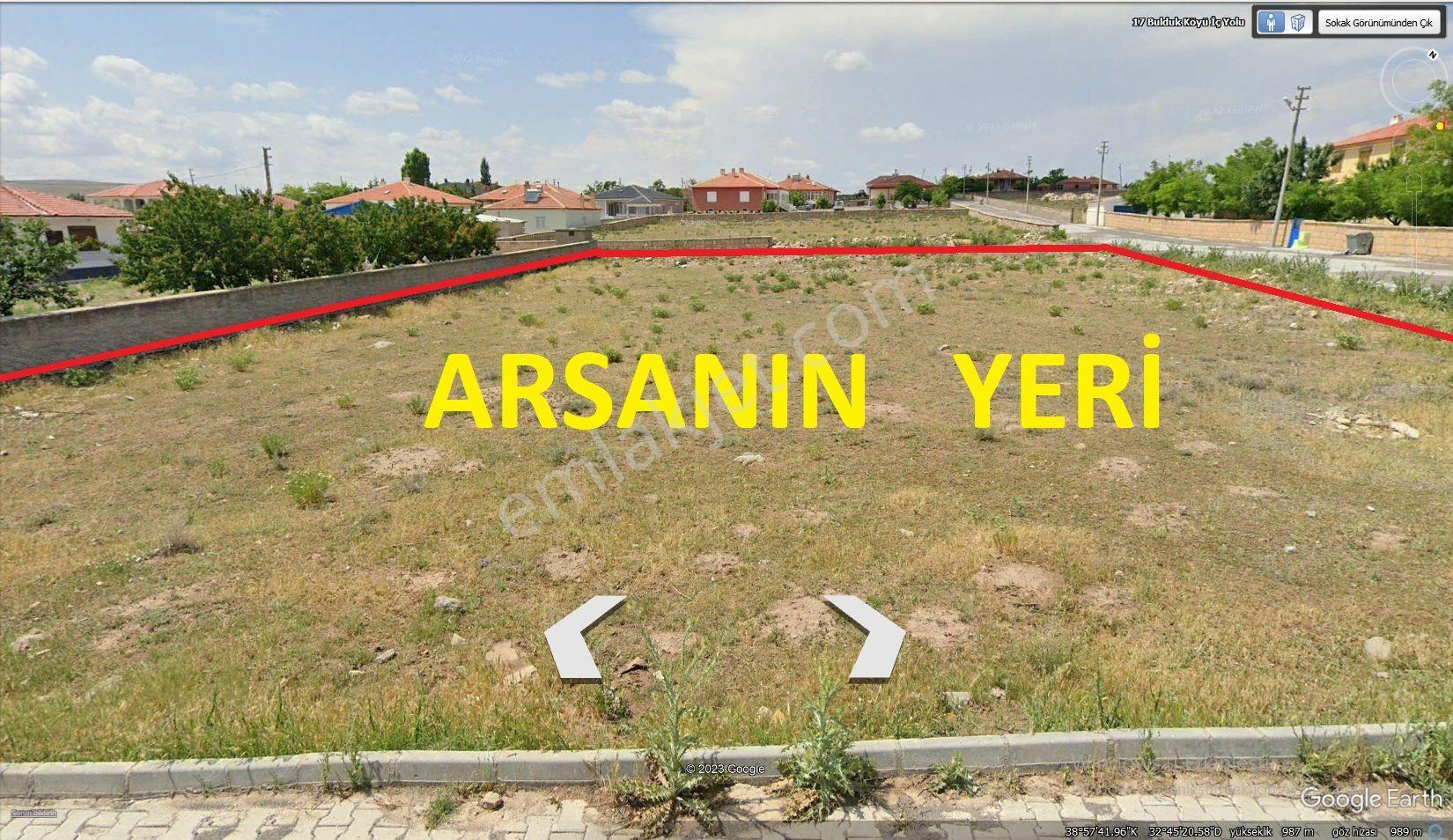Konya Cihanbeyli Bulduk Mah.de Satılık Köşe Başı Villalık Tek Tapulu Müstakil Arsa