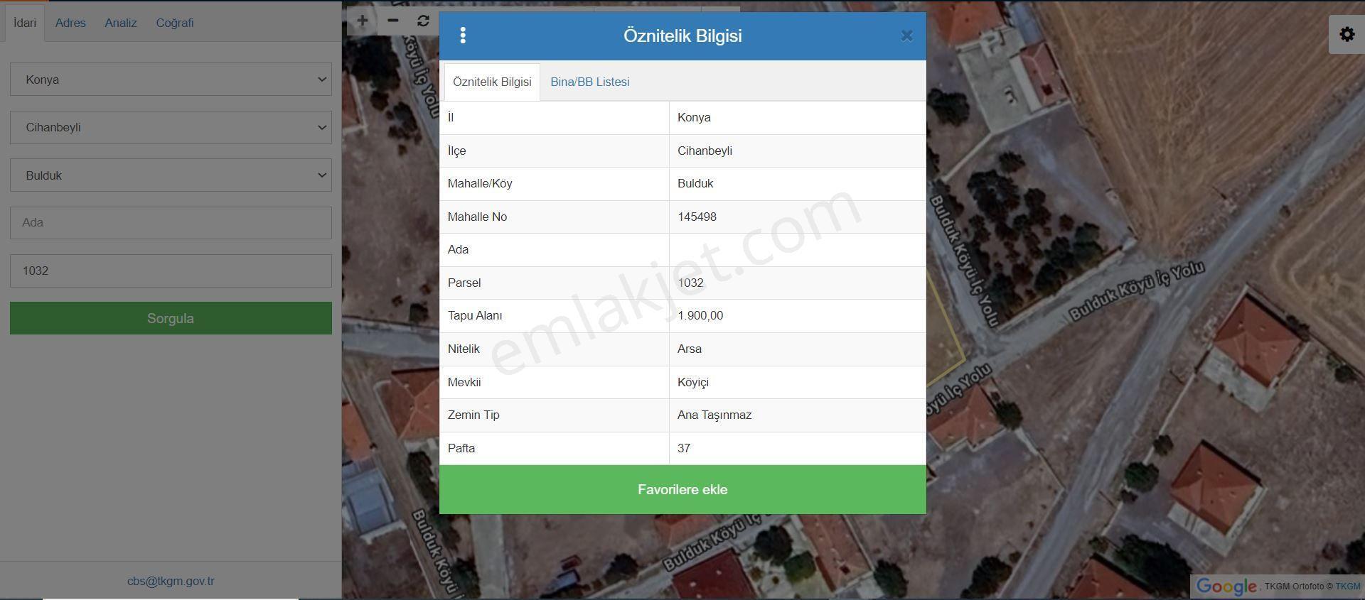 Konya Cihanbeyli Bulduk Mah.de Satılık Köşe Başı Villalık Tek Tapulu Müstakil Arsa - Görsel 28