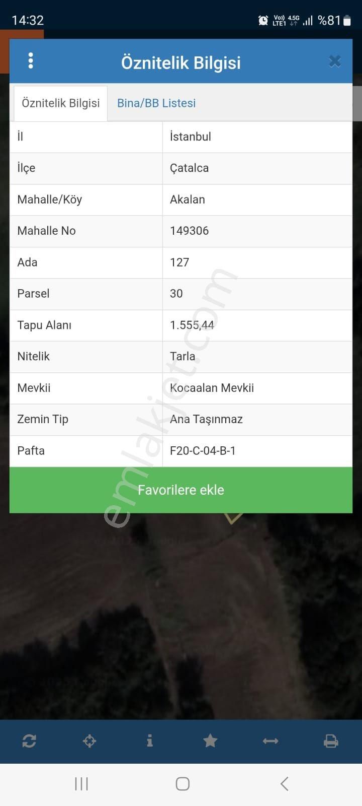 Çatalca Akalanda Yapı Kayıt Belgeli - Görsel 2