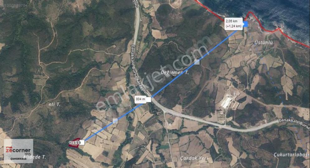 Çanakkale Lapseki Güreci 5.666 M2 Satılık Tarla - Görsel 4