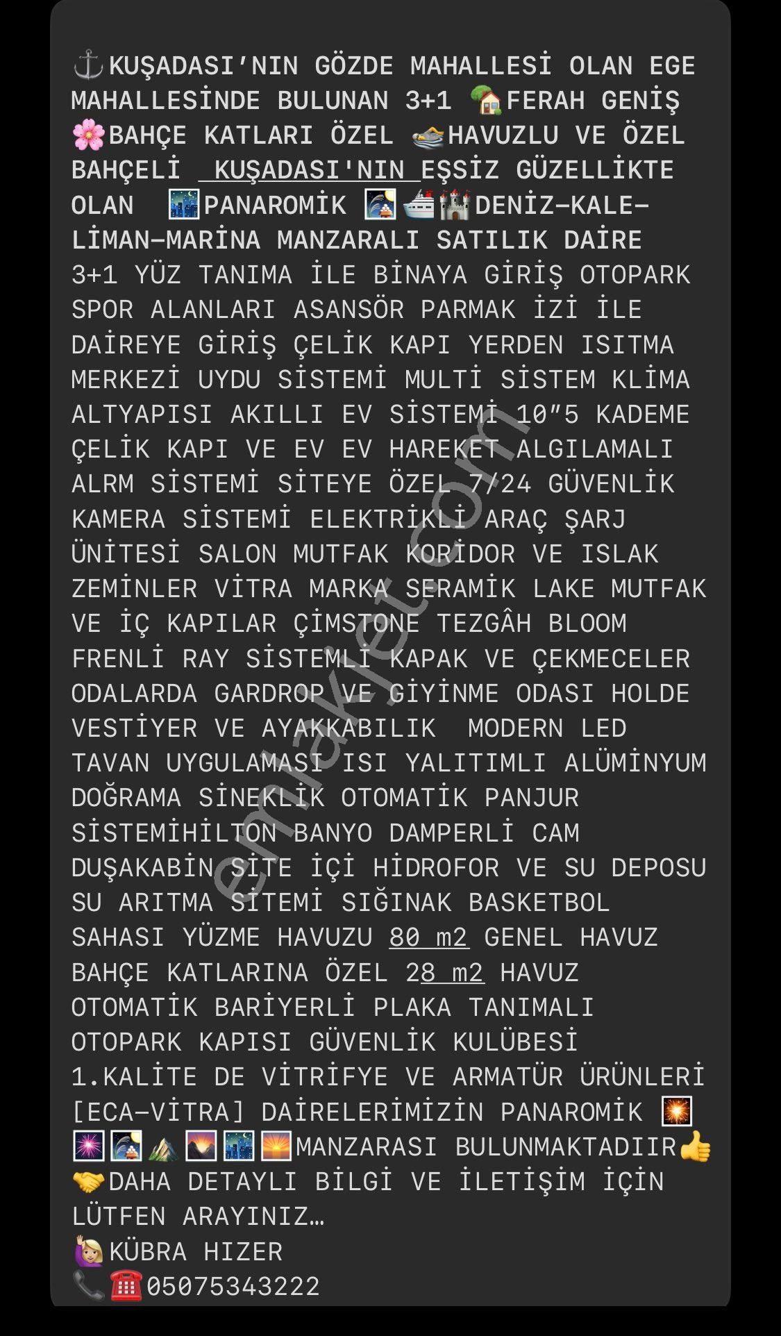 Fırsat!!!! Kuşadası Ege Mh Panoramik Manzarlı 3+1 Daire - Görsel 24