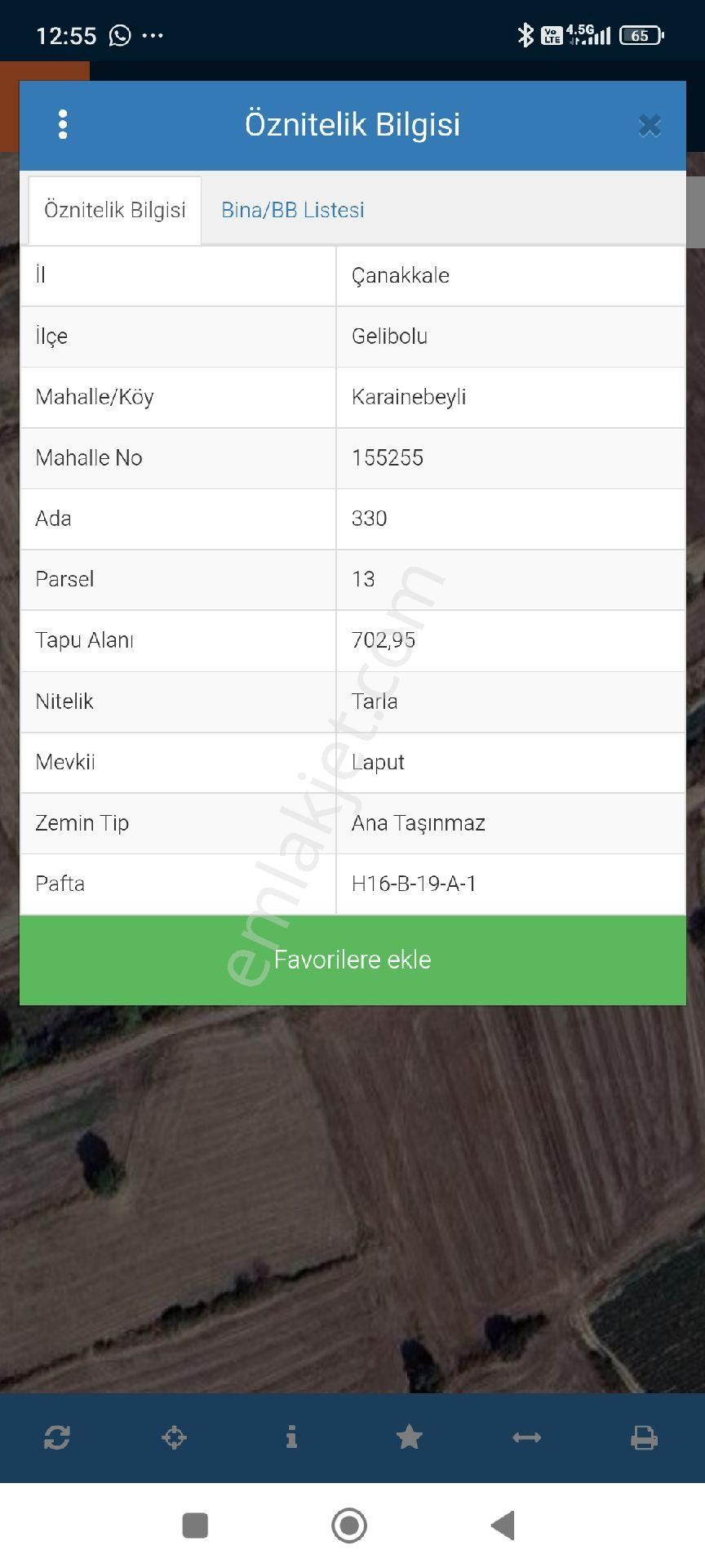 Karainebeyli Köyünde Yol Kenarında 700 M2 Tarla - Görsel 2
