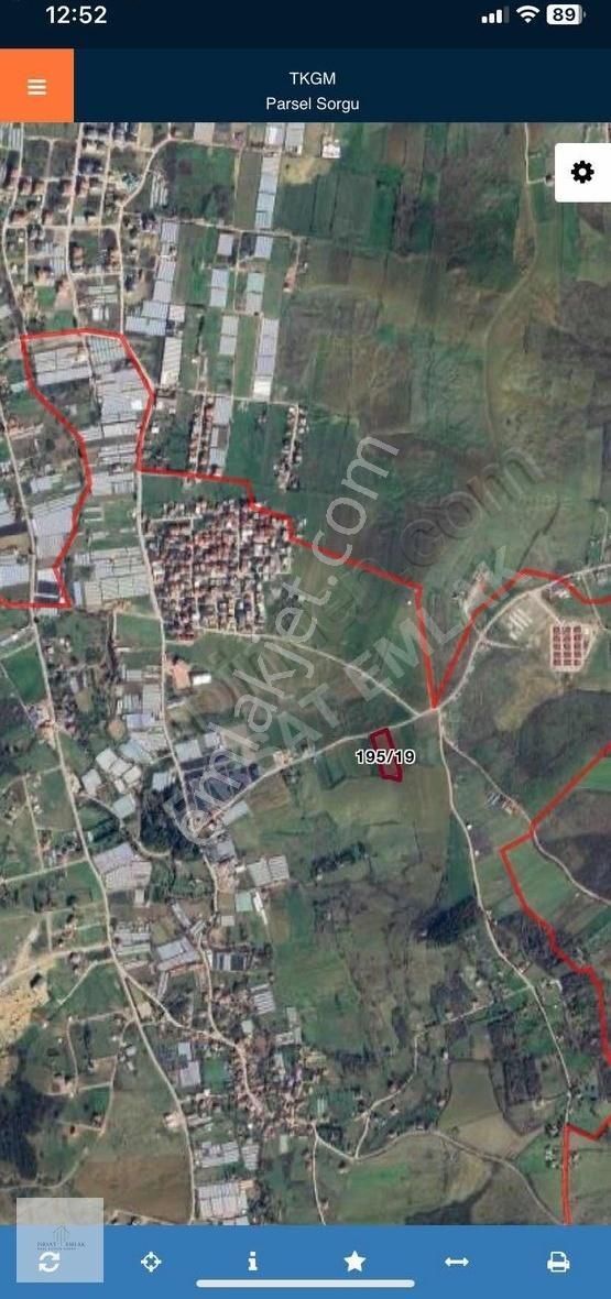 Kazımiye'de Satılık 4280 M2 Tarla